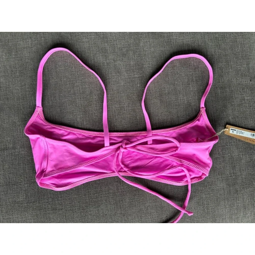 NWT SKIMS Swim Micro Scoop Bikini Top - Neon Orchid Pink - Size 2x